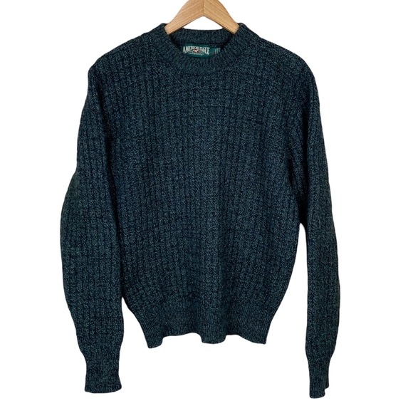 Vintage American Eagle Green Wool Sweater Womens Size Medium - Picture 2 of 8